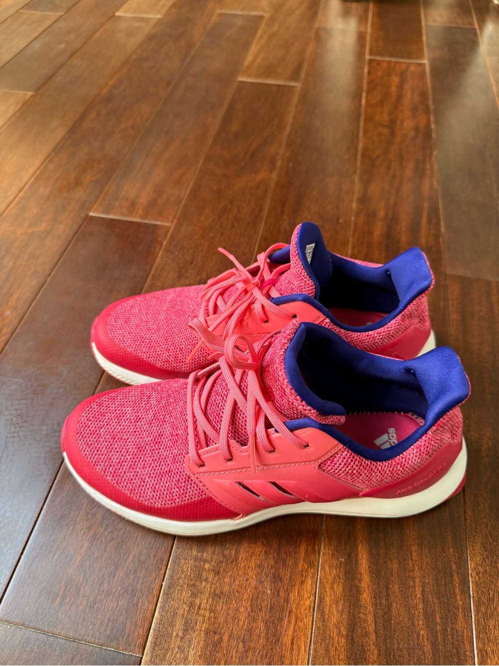 adidas Big Girl Hot Pink Athletic Sneakers